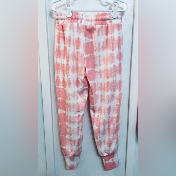 Pink and White Tye Dye Hooded Sweatshirt and Pants - Picture 5 of 5